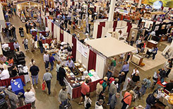 shoppers Shoppers on show floor