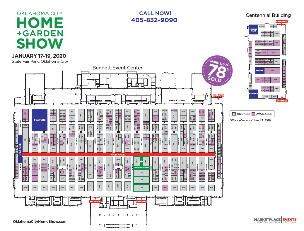 Floor Plan Exhibitor Rates Contract For The Oklahoma City Home