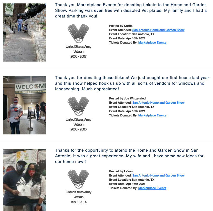 Vet tix partnership