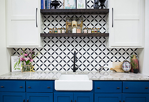 kitchen with blue drawers kitchen with blue drawers