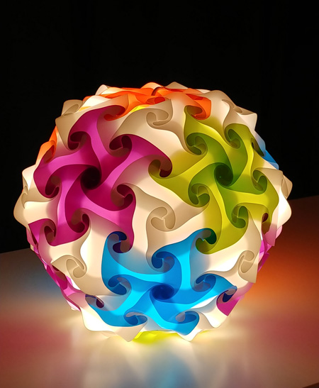 colourful ball lamp
