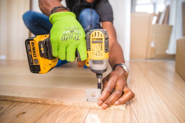 Tradesmen with Drill