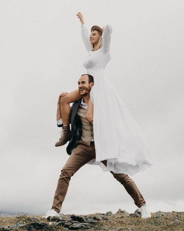Candid wedding photo