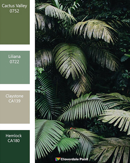 Green Paint Palette Cloverdale Paint