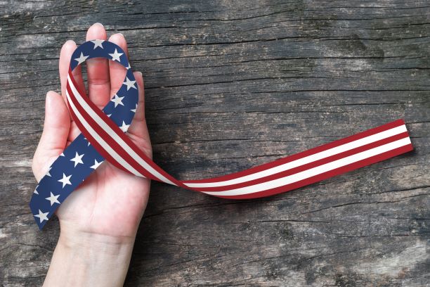 Hero Day Flag Ribbon