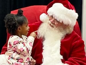Santa Claus with kid Santa Claus with kid