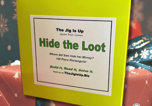 The Jig Is Up Hide the Loot Neon Yellow Game Box