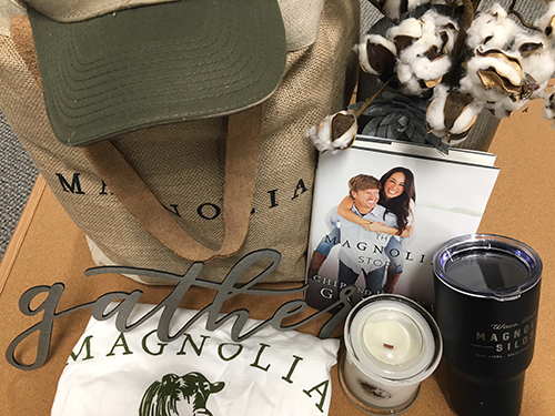 Indy-Basket-500 Chip & Joanna Gaines book and items