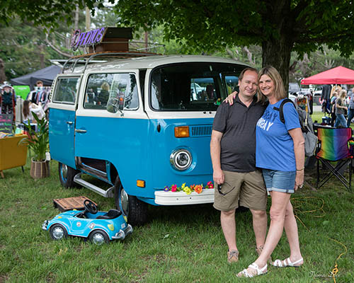 Penny & Tim with Penny Lane VW Bus