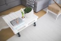 White coffee table White coffee table