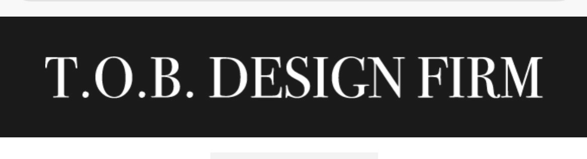 T.O.B. Design Firm Logo