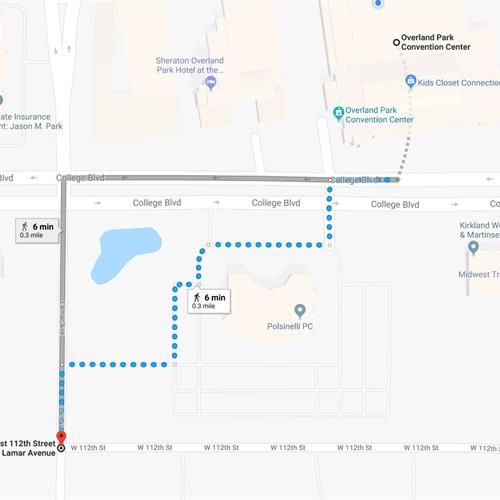 112th at Lamar Shuttle Map