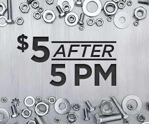 $5 after 5 graphic