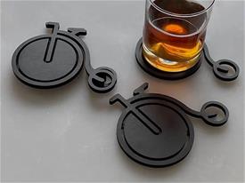 Oscar Woods Modern Design Bike Coasters Oscar Woods Modern Design Bike Coasters