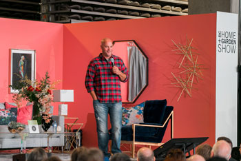 HGTV Canada Celebrity Contractor Bryan Baeumler on stage