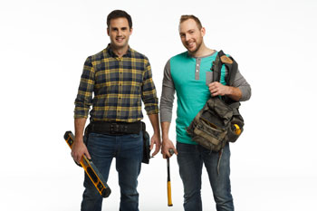 HGTV Canada hosts of Worst to First Mickey Fabbiano and Sebastian Sevallo