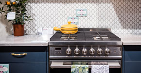 stove with yellow pot stove with yellow pot