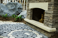 outdoor fireplace outdoor fireplace