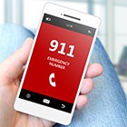 hero cell phone with 911 displayed