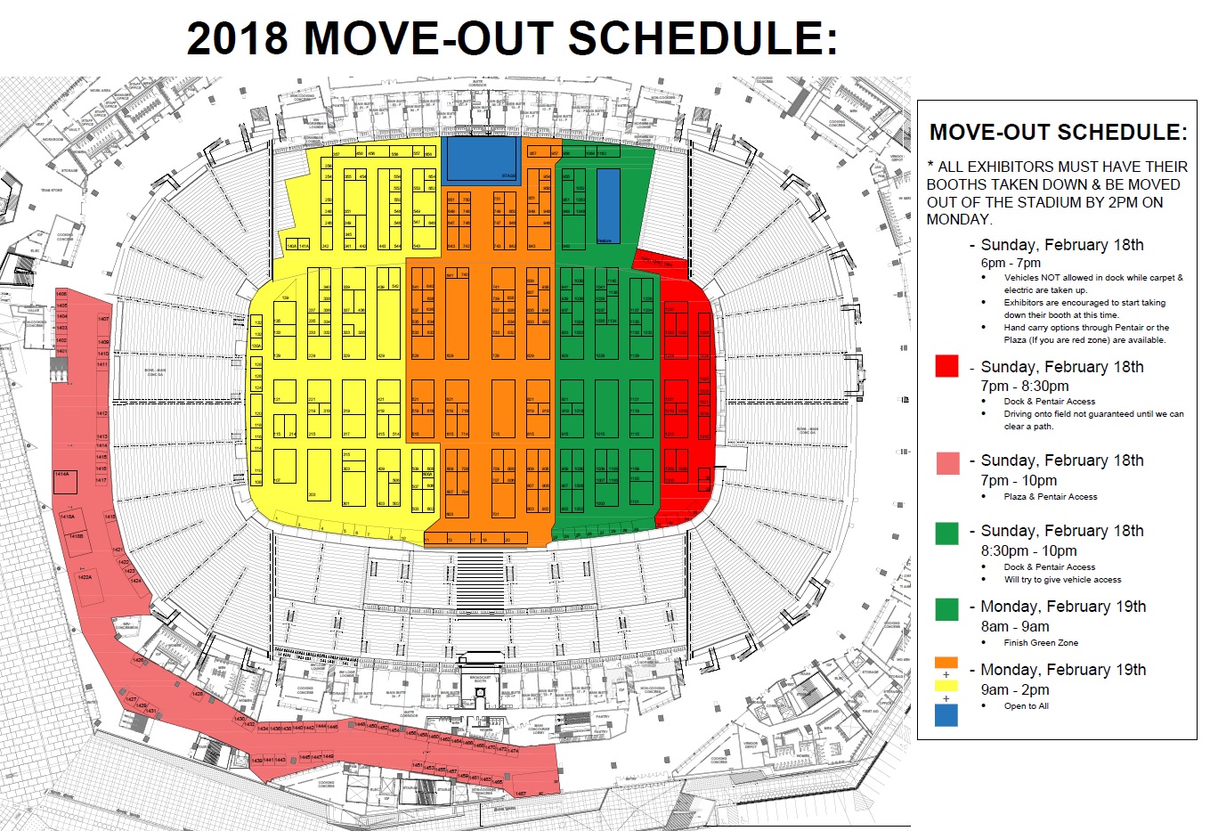 2018 move out schedule 2018 move out schedule